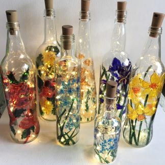 Bottles with lights